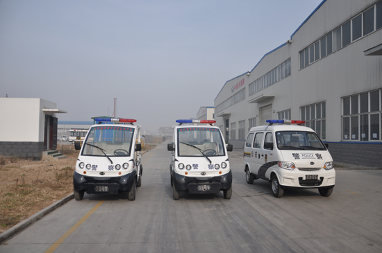 躍迪電動(dòng)巡邏車發(fā)車河北深州，治安與環(huán)保共存