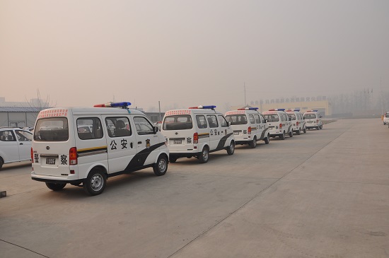 躍迪電動(dòng)警用面包車發(fā)車山西，服務(wù)群眾 創(chuàng)新助警