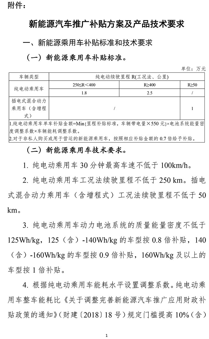 扶優(yōu)扶強，2019年新能源汽車補貼政策出爐